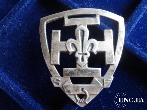 ФРАНЦИЯ знак ’’Нагрудный знак скаута’’ 1930 DES SCOUTS DE FRANCE