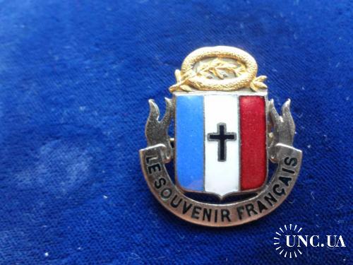 ФРАНЦИЯ знак общества ’’Памяти Франции" 1920  Эльзас и Лотарингия