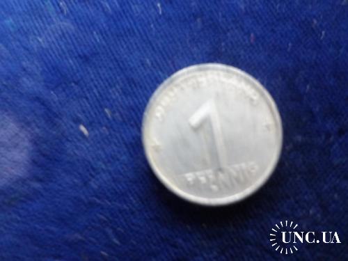 ГДР 1 пфенинг 1952