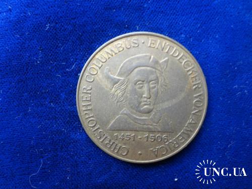 Германия памятный жетон Христофор Колумб 1451-1506