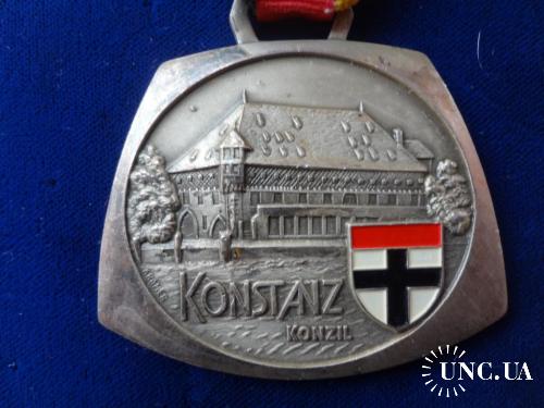 Германия стрелковая медаль 1975 г. Констанц, торговый двор - Конзил