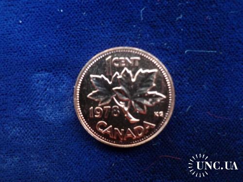 Канада 1 цент 1978 Кленовый лист Анц из набора