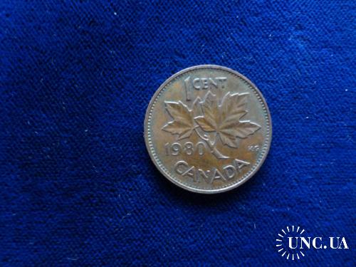 Канада 1 цент 1980 Кленовый лист