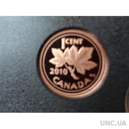 Канада 1 цент 2010 Кленовый лист  Пруф