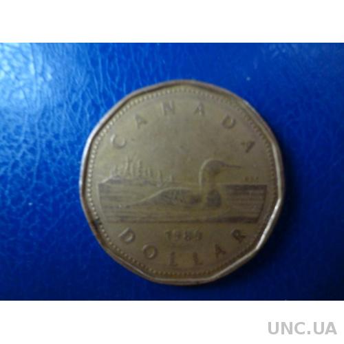 Канада 1 доллар 1989 утка Луни