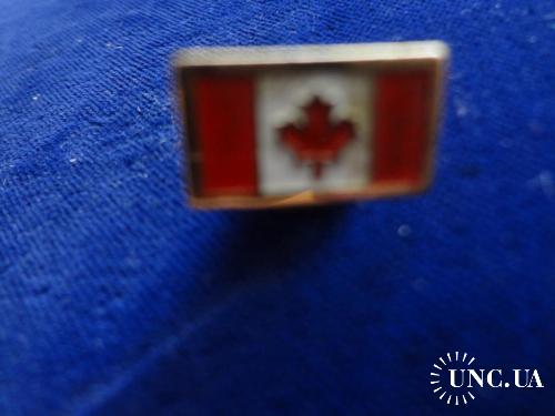 КАНАДА  значек  "Государственный флаг"