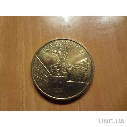 Польша 2 злотых 2010 Катовице