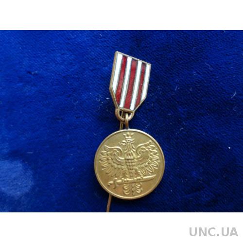 Польша МЕДАЛЬ "УЧАСТНИКУ ВОЙНЫ. 1918-1921"  фрачник, увеличеный