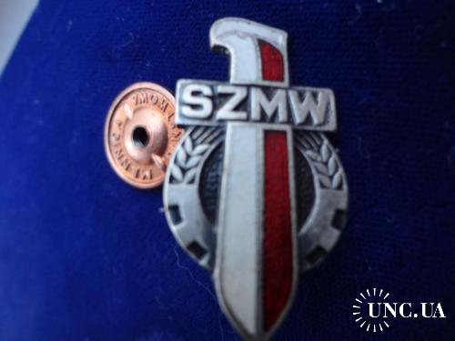 Польша значек ’’SКMW’’ Социалистический союз молодежи военной