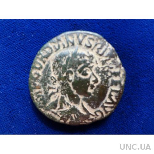 Рим  фоллис император Гордиан III медь  оригинал