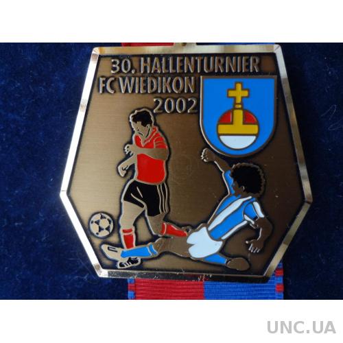 Швейцария футбольная медаль 2002 юниорская лига