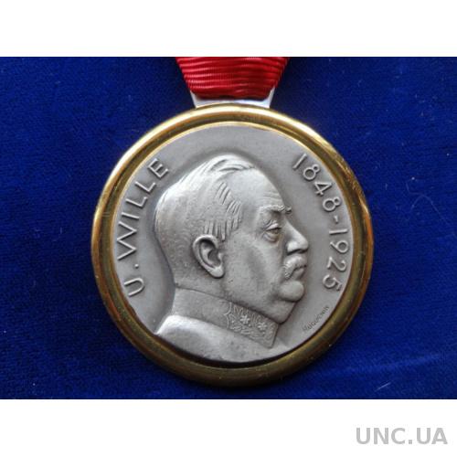 Швейцария конфедеративная стрелковая медаль 1962 Ульрих Вилле