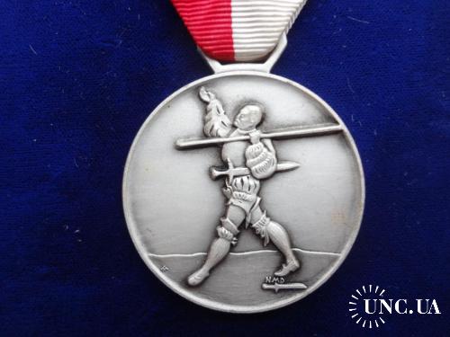 Швейцария маршевая медаль 1963 Шагающий рыцарь