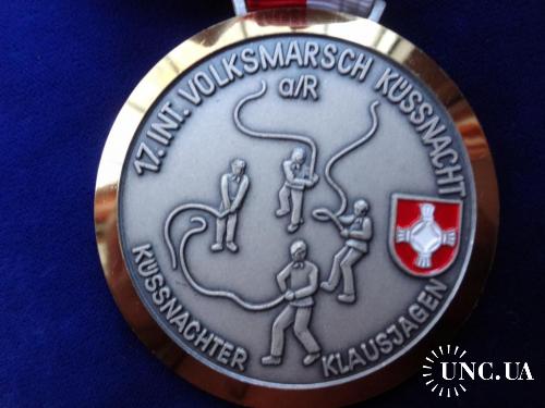 Швейцария маршевая медаль на ленте