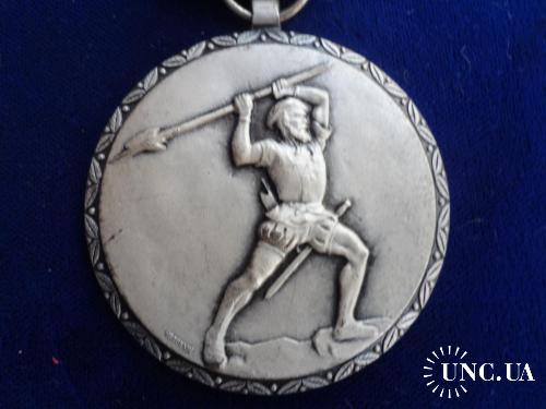 Швейцария медаль 1962 кантон Цюрих. Ваффенлауф. Секирщик