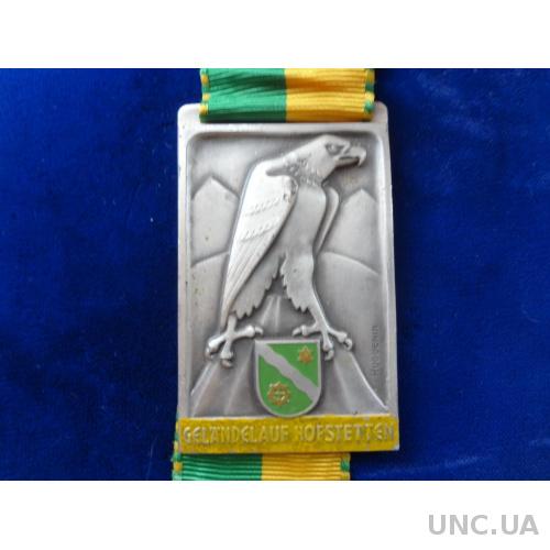 Швейцария медаль  1964 кантон Тургау. Соколиная охота