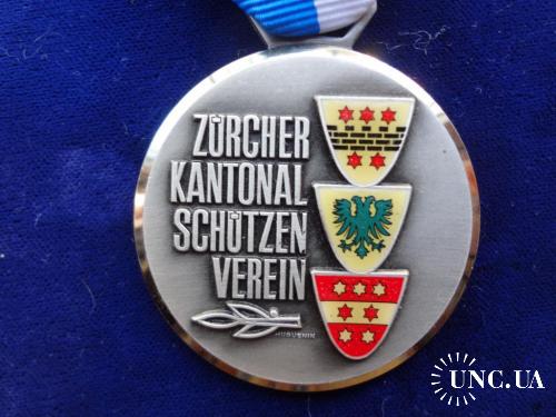 Швейцария медаль 1976 кантон Цюрих - Серия 1968-87 ’’Гербы’’: Хофштеттен-Эльг, Шлат, Берчикон-Аттико