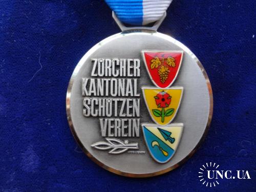 Швейцария медаль 1978 кантон Цюрих - Серия 1968-87 ’’Гербы’’: Трюттикон, Рюшиликон, Бенкен