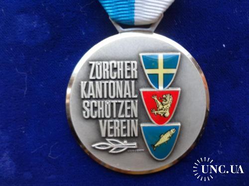 Швейцария медаль 1982 кантон Цюрих - Серия 1968-87 ’’Гербы’’: Нидервенинген, Рюмланг, Регенсдорф