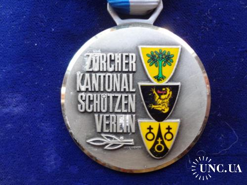 Швейцария стрел. медаль 1983 кантон Цюрих - Серия 1968-87 ’’Гербы’’: Мартален, Оберембрах, Машванден