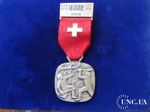Швейцария стрелковая конфедеративная медаль 1972 битва при Грандсоне 1476 г.