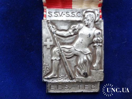 Швейцария стрелковая медаль 1949 Воин