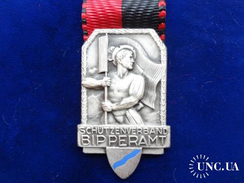 Швейцария стрелковая медаль 1953 кантон Цюрих, г. Румисберг. Знаменоносец