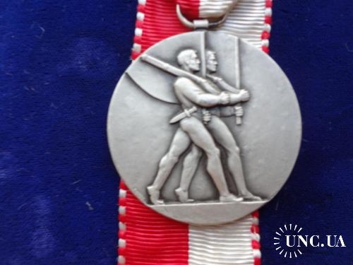 Швейцария стрелковая медаль 1957 международный турнир - Швеция, Финляндия и Швейцария. Знаменоносцы