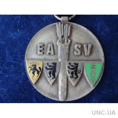 Швейцария стрелковая медаль 1958 колчан  кантон Шаффхаузен, Аппенцель и Санкт-Галлен