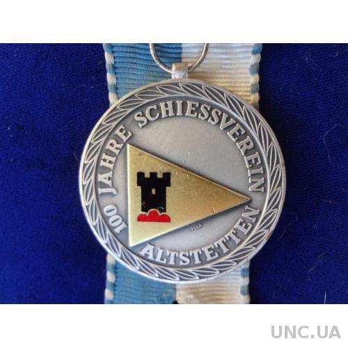 Швейцария стрелковая медаль 1959 столетие стр. фестивалей в Альстеттене