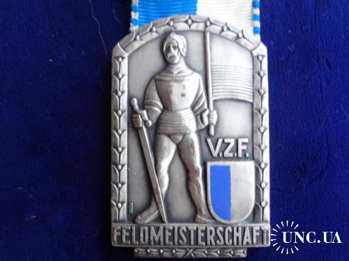 Швейцария стрелковая медаль 1960 кантон Люцерн. Рыцарь