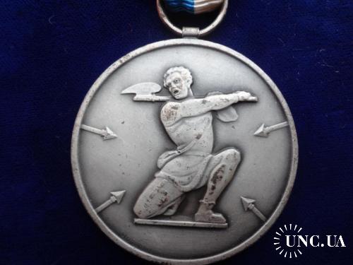 Швейцария стрелковая медаль 1961 кантон Цюрих. Секирщик