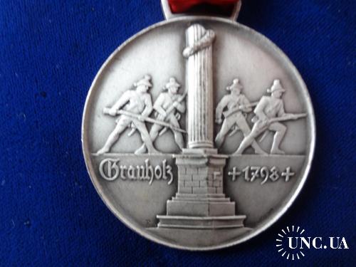 Швейцария стрелковая медаль 1962 кантон Берн. Монумент битвы при Граухольц 1798 г.