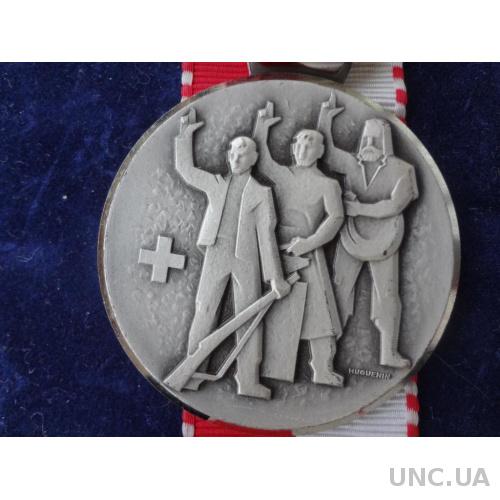 Швейцария стрелковая медаль 1965 национальный зимний фестиваль