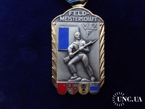 Швейцария стрелковая медаль 1968 кантон Люцерн. Ополченец