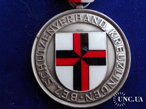 Швейцария стрелковая медаль 1971 Цюрих, округ Кройцлинген, г. Альтнау. Герб