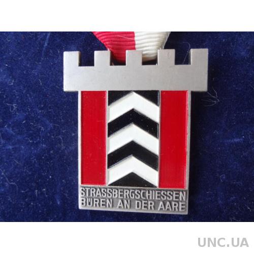 Швейцария стрелковая медаль 1971 кантон Аргау