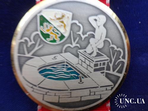 Швейцария стрелковая медаль 1973 кантон Тургау. Фонтан