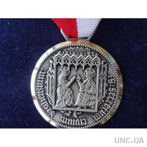 Швейцария стрелковая медаль 1975  г. Базель арбалет