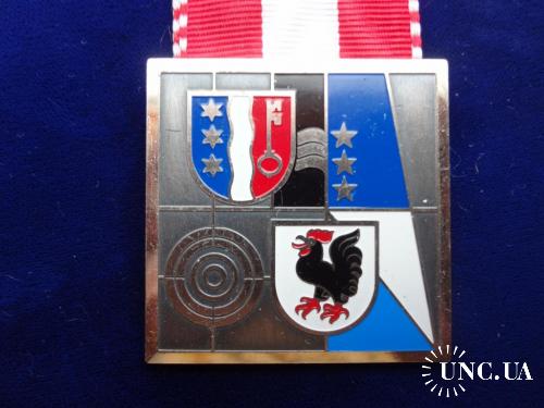 Швейцария стрелковая медаль 1980 кантон Цюрих, г. Оттенбах