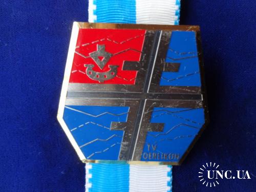 Швейцария стрелковая медаль 1980 кантон, г. Ерликон