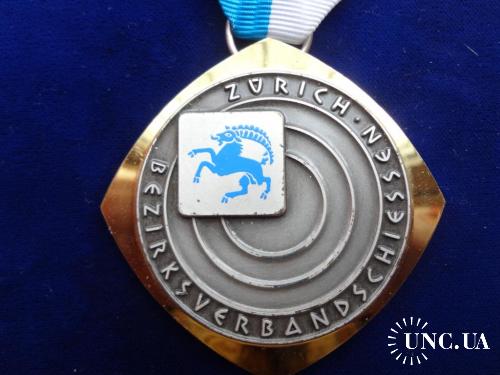 Швейцария стрелковая медаль 1982 кантон Цюрих, округ Дильсдорф, коммуна Штейнмаур. Мишень