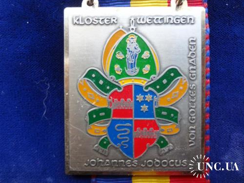 Швейцария стрелковая медаль 1983 кантон Аргау, г. Веттинген. Герб