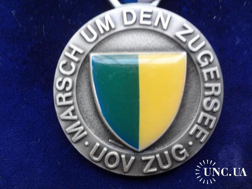Швейцария стрелковая медаль 1987 Серия ’’о. Цугерзее’’: кантон и город Люцерн