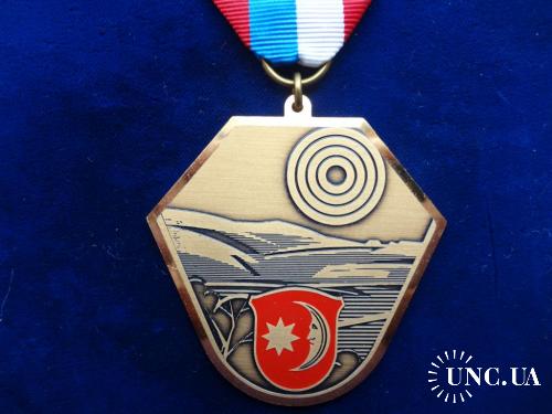 Швейцария стрелковая медаль 1988 кантон Цюрих, коммуна Нидервенинген. Озеро