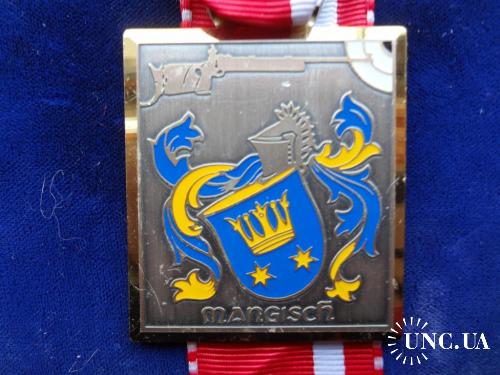 Швейцария стрелковая медаль 1988 кантон, г. Мангиш