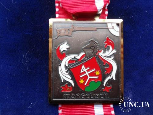 Швейцария стрелковая медаль 1989 кантон, г. Маргелиш
