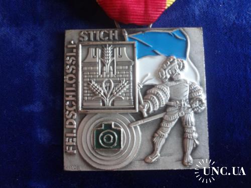 Швейцария стрелковая медаль 1992 г. Серия 1989-2012 - "Союз кантонов": Люцерн 1525 г.