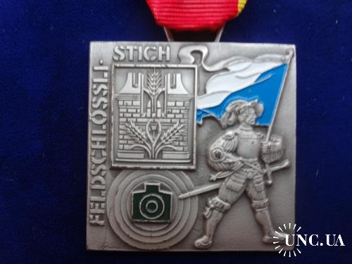 Швейцария стрелковая медаль 1994 г. Серия 1989-2012 - "Союз кантонов": Цюрих 1520 г.