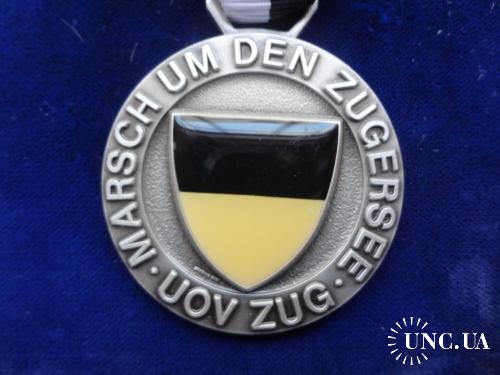 Швейцария стрелковая медаль 1994 Серия ’’о. Цугерзее’’: кантон Цуг. г. Ц